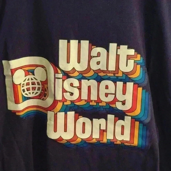 Men's vintage style graphic Disney T-shirt navy size‎ Xlg - Picture 2 of 4